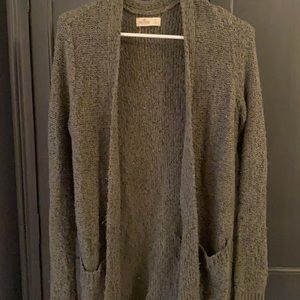Dark Green Hollister Cardigan (Small)